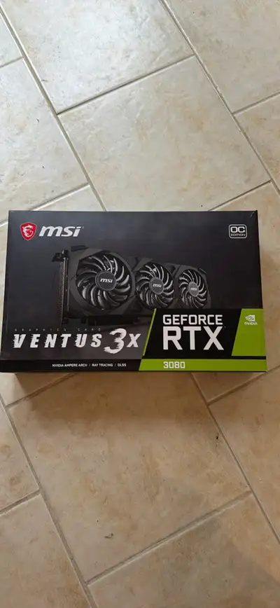 Selling my MSI RTX 3080 Ventus 3X, a high-performance graphics card designed for demanding gamers an...