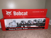 1/50 Scale Bobcat Flatbed Tractor Trailer Loaders & Excavators