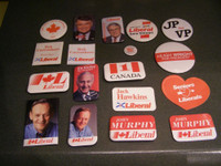 Collections of Political Buttons