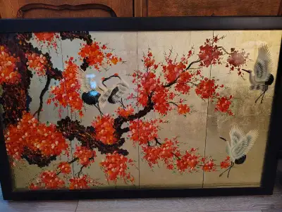 Grand cadre laqué japonais 44$, View more