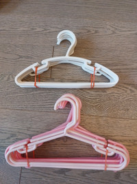 Kids Clothes Hanger: 15 Pink & 12 White