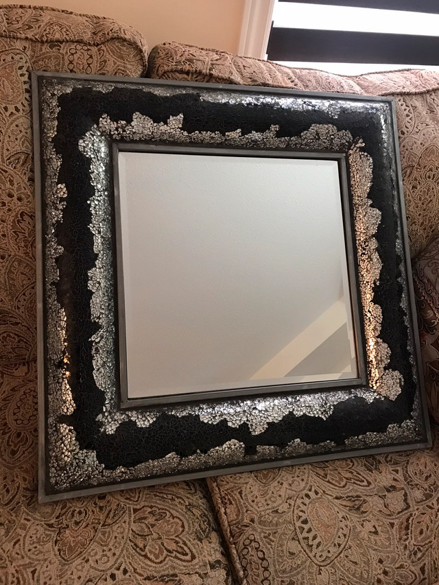 Decorative wall mirror with mirror cut frame moving sale in Home Décor & Accents in Mississauga / Peel Region