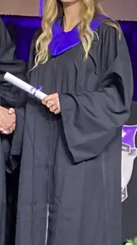 Graduating gown for Huron heights secondary school