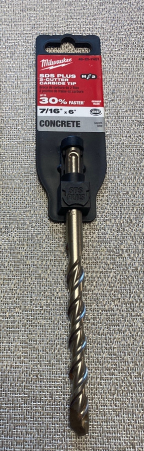New Milwaukee 6” SDS Plus M2 Concrete Bits in Power Tools in Saskatoon - Image 2