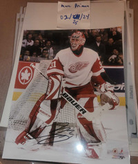 Curtis Joseph signed 8x10 photo Red Wings Hockey / Photo signée
