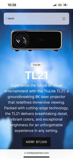 new 8K projector and 100 inch screen with speakers62864365827075123