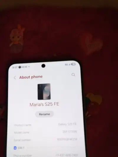 The phone is a couple weeks old there is one little scratch on the frame on the bottom by the sim tr...