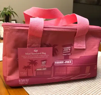 TRADER JOE’S insulated lunch bag (pink), View more
