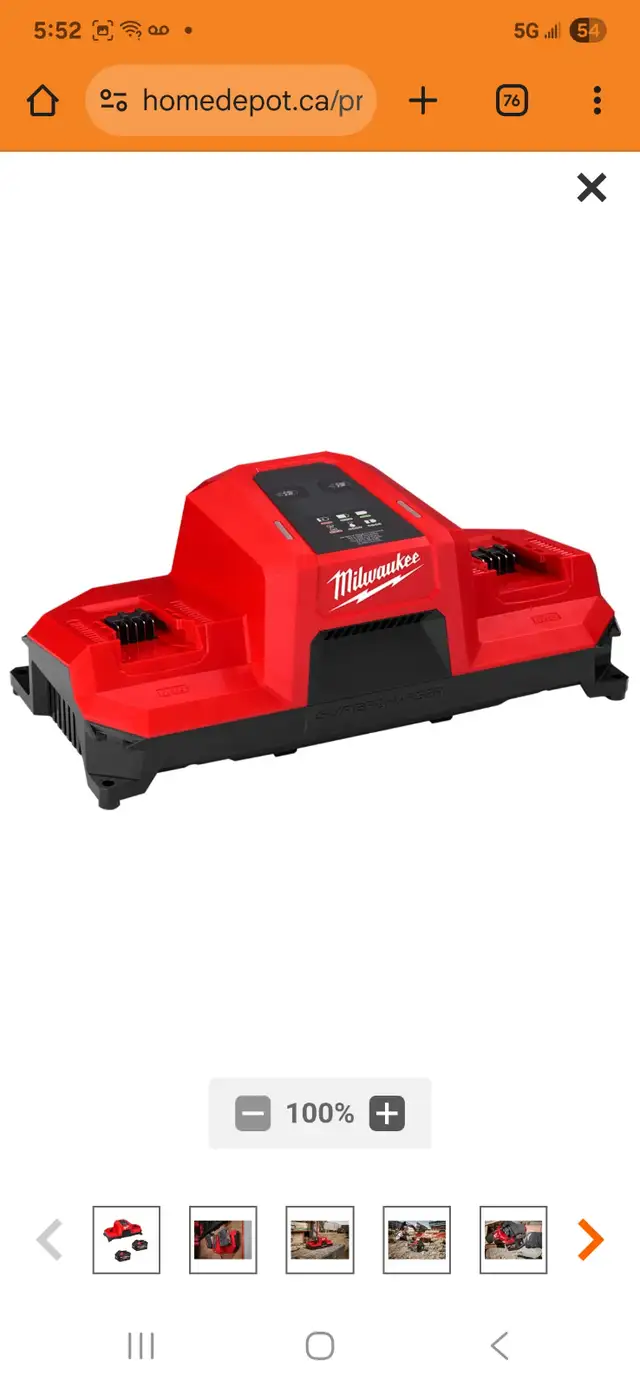 Milwaukee Tool 18V M18 Li-Ion (XC) 6.0 Ah REDLITHIUM Battery in Power Tools in Windsor Region - Image 4