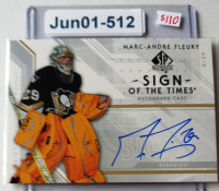 2006-07 Authentic Sign Of The Times Auto St-MF Mark andre fleury