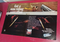 1964 IMPALA CONVERTIBLE FOR VINTAGE DELCO GM SHOCKS AD POSTER