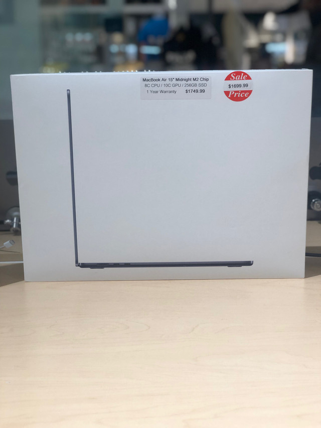 MacBook Air 15”  M2 2023 - 1 Year Warranty for $1549 . in Laptops in Windsor Region - Image 2