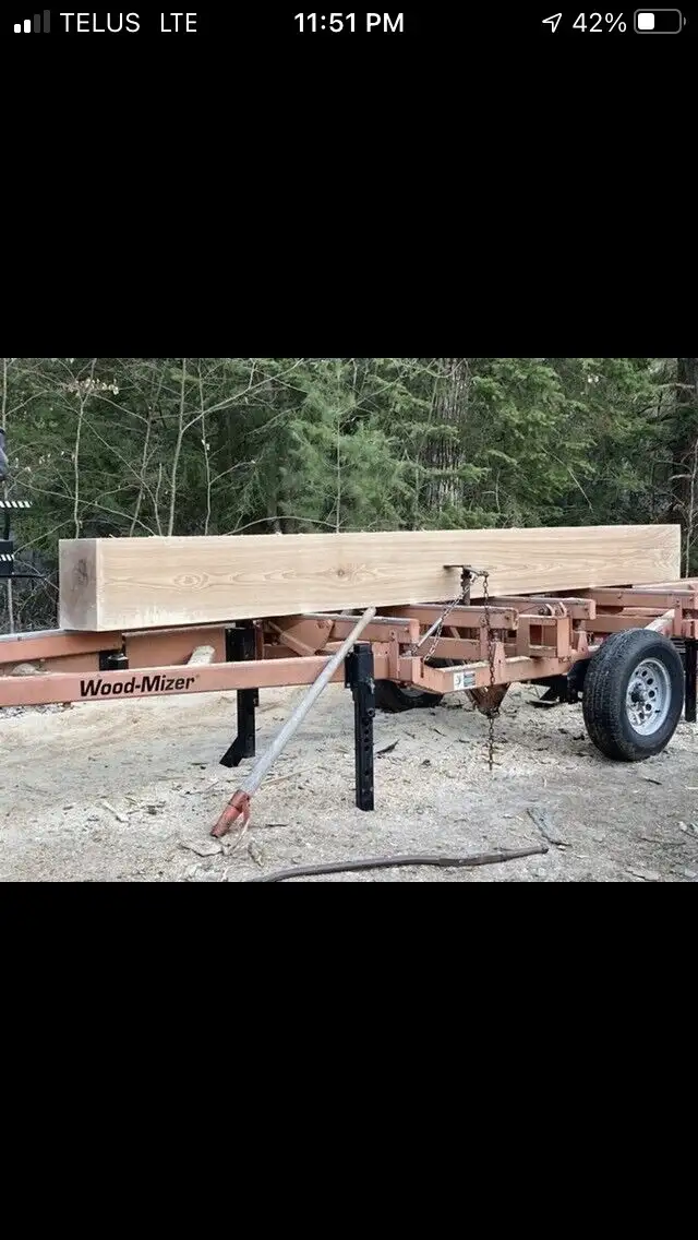 Portable sawmill for hire.65162030829059124
