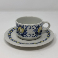 Villeroy & Boch Cadiz Luxembourg Espresso Coffee Cup and Saucer