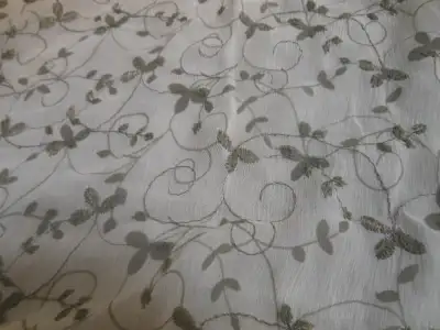 embroidered tissue fabric, View more