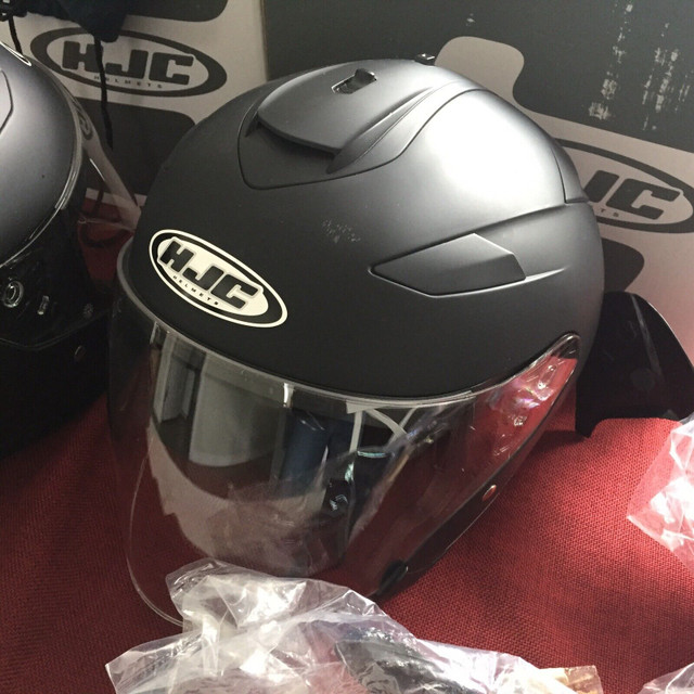 Two HJC Helmets in Very Good Condition  in Motorcycle Parts & Accessories in North Bay - Image 4
