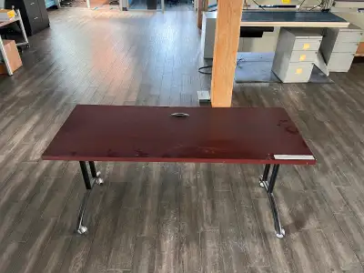 Pivoting Table Cherry-Wood FInish, 30" x 60", View more