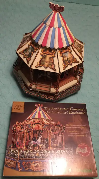 Vintage 1998 Wrebbit The Enchanted Carousel 3D Puzzle Kit, View more