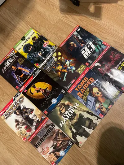 10 assorted strategy guides. All in tact with no major rips or tears. Pick up outside of Shubenacadi...