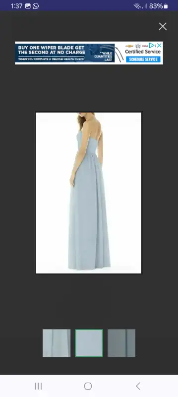 Dress worn once, View more