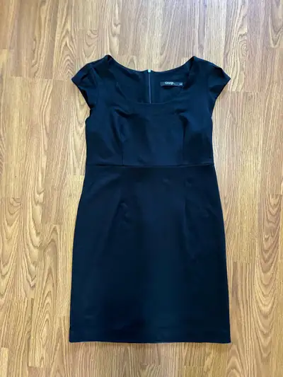 George women’s medium black dress, cap sleeves, stretchy, View more