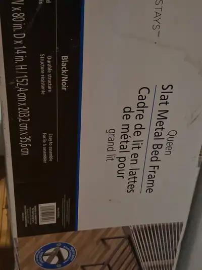 Slat Metal Bed Frame Queen, View more