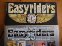 Vintage Easy Riders Magazines 91/96 - 20 and 25 Year Anniversary