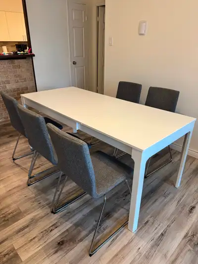 Selling a IKEA dining set in good condition. Smoke-free and pet-free home. Willing to sell the compl...