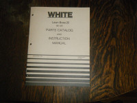 White Boss 20 Lawn Mower Parts and Instruction Manual 1980