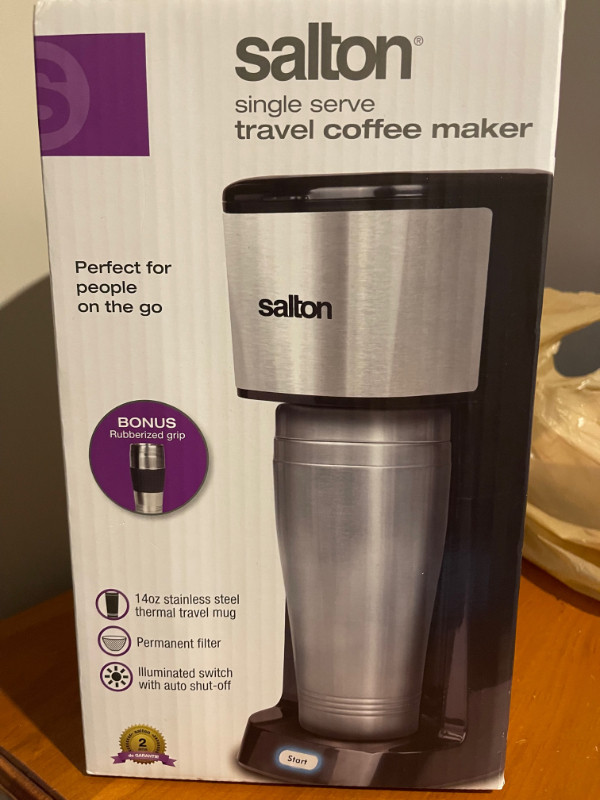 Salton Single Serve Travel Coffee Maker in Coffee Makers in Markham / York Region
