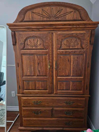 Solid Maple Armoire with matching Nightstands