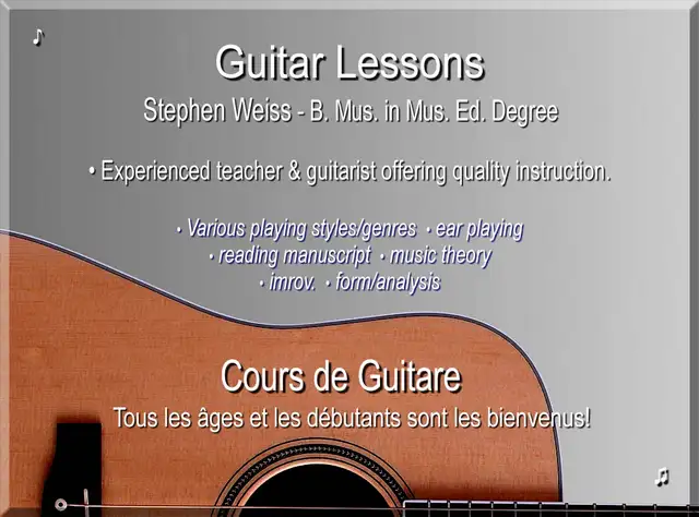 Experienced Guitar Teacher, Dollard-des-Ormeaux64985457714562124