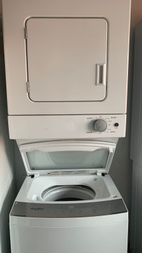 Whirlpool stacked  washer dryer like new  delivery available 
