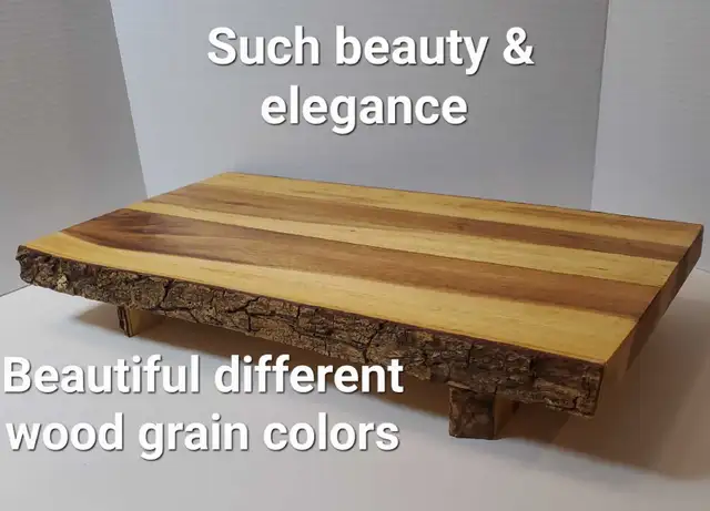 Acacia wood cutting board/serving platter featuring live edges in Other in Ottawa - Image 9