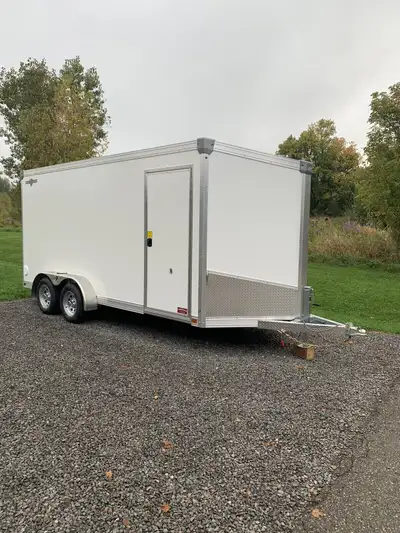 Trailer is located in St George, ON. 7’ by 16’ Enclosed Trailer For Rent, $100 per day (24 hours) pl...