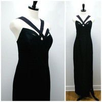 EUC Long Black Evening Gown
