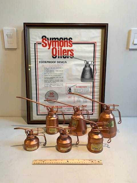 Vintage Oil & Gas Symons Oilers Cans & Framed Poster, Calgary NW in Arts & Collectibles in Calgary