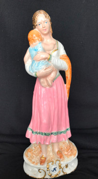 MOTHER AND CHILD/CAPODIMONTE/VINTAGE/STATUE