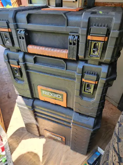 Ridgid Packout Contractors 3 Box System With Rolling Tool Cart, View more