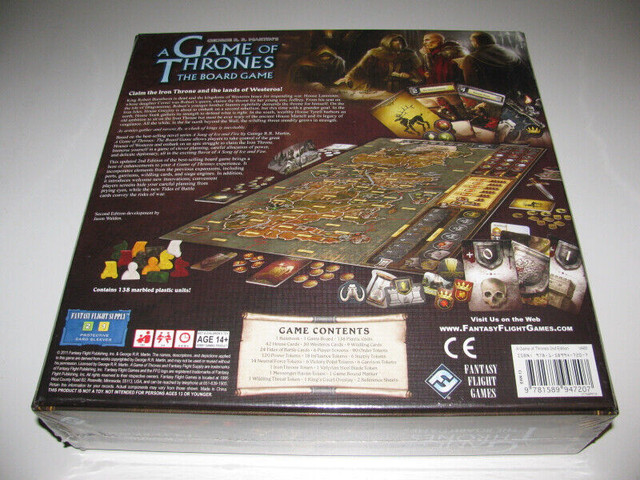 Game of Thrones the Board Game - Second Edition (Brand New) in Toys & Games in Oakville / Halton Region - Image 2