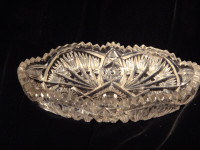Vintage Cut Crystal Candy/Pickle Dish