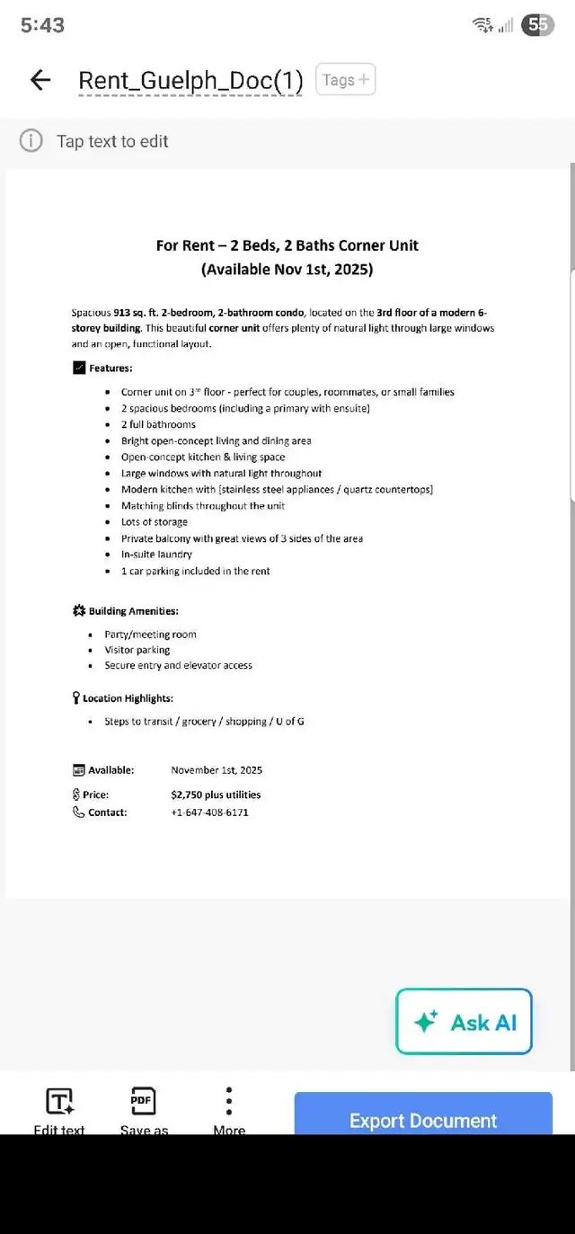 Apartment for Rent | Guelph, ON in Long Term Rentals in Guelph - Image 11