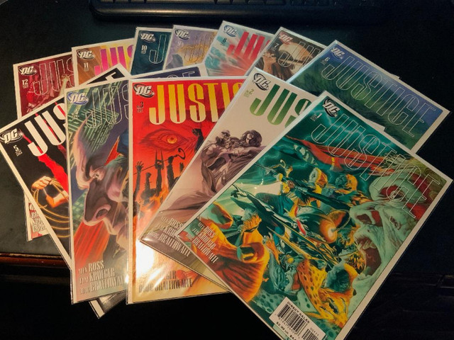 Justice #1-12 (Complete 2005 DC Series) Alex Ross Lot in Arts & Collectibles in Oshawa / Durham Region