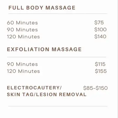 Relaxation massage, waxing and more, View more