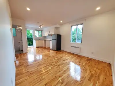 3 ½ rénové à aire ouverte - très lumineux - 1er août ou avant