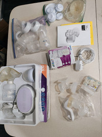 Avent electric pump and manual pump + accessories