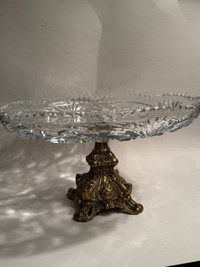 Antique Crystal plate bowl