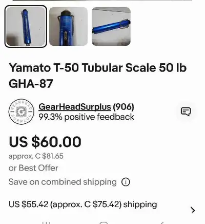 Yamato accu-weigh 50 pound fish scale, View more