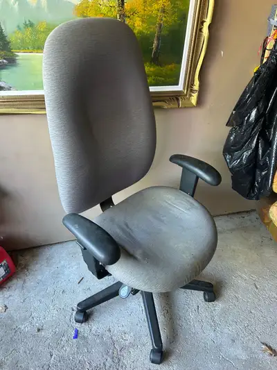 Grey Office Chair – Adjustable Swivel Desk Chair, View more
