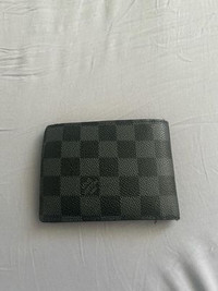 louis vuitton wallet slender damier graphite gray/black